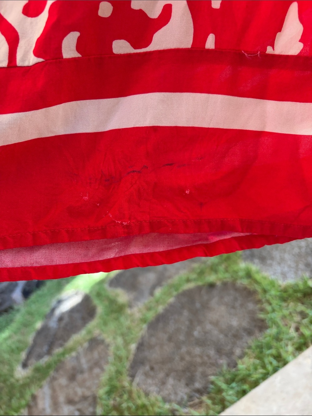 H&M Red and Cream Floral Maxi Dress - Picture 5 of 6